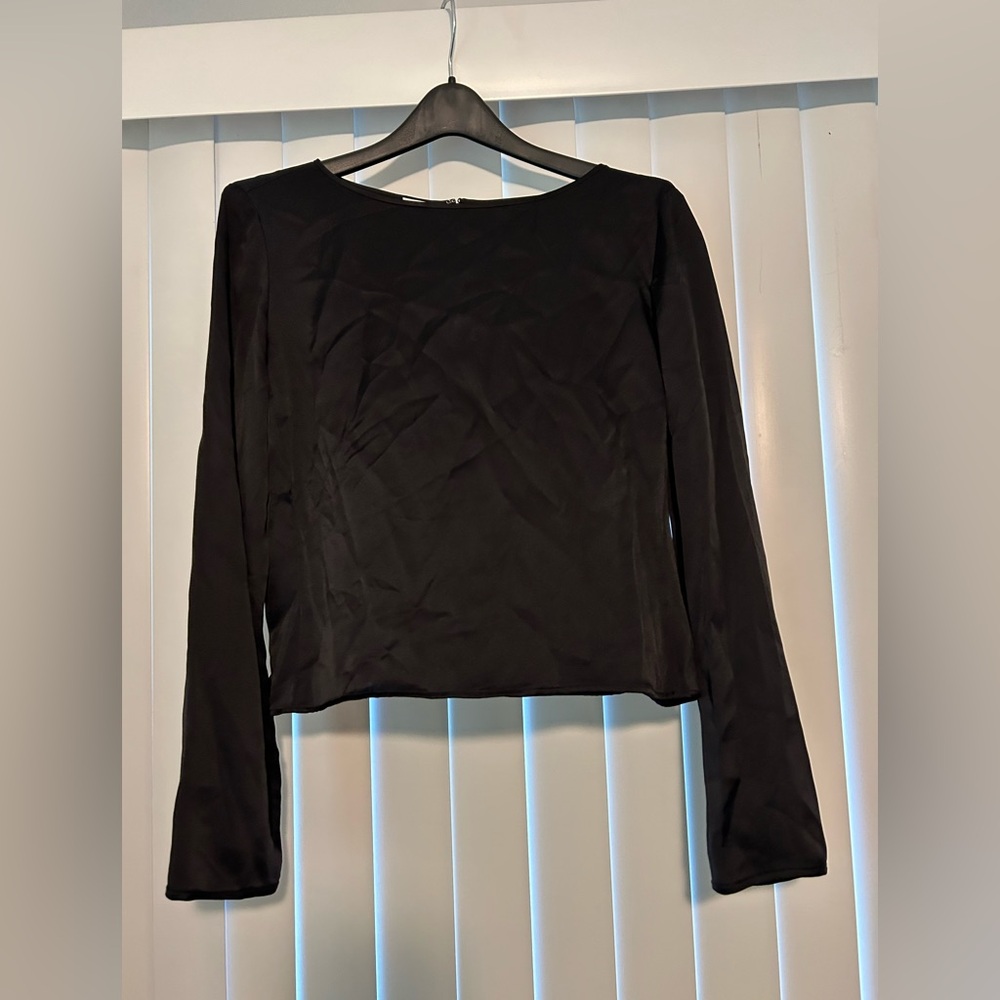Armani Collezioni Black Silky Blouse